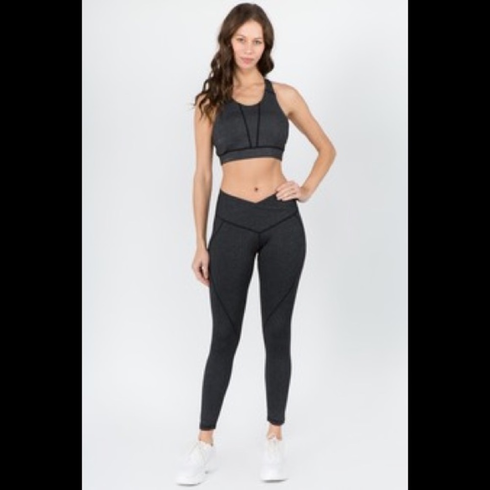 Active Women’s Heather Knit Workout Sports Set